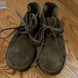 Crewcuts suede boots - tan kids size 1